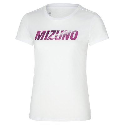 Camisa Mizuno Estampados Tee Mujer - Blancos - Chile M128MPGXYZ